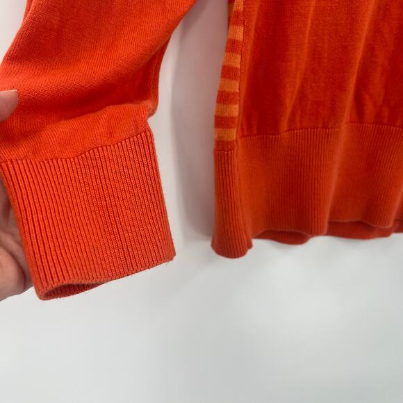 Cutter & Buck Gators Men Sweater Sz S Orange Stripe Preppy Tailgate Florida Fall - Picture 8 of 16